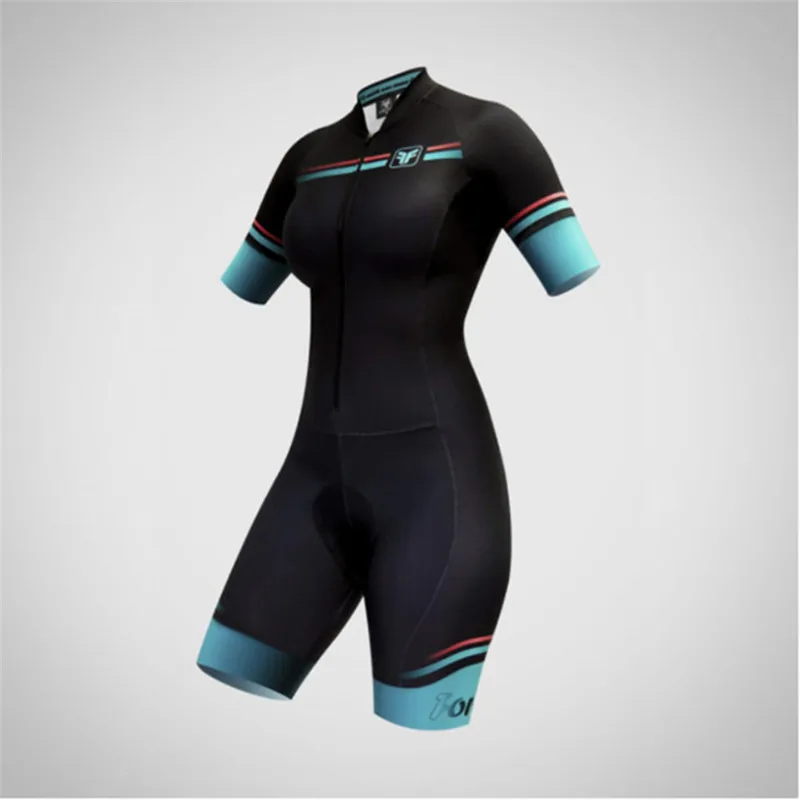 Free force 2021 Short sleeve Skinsuit Women Triathlon Bike Road Sport Clothes Running body suit swimsuit Jumpsuits ropa ciclismo