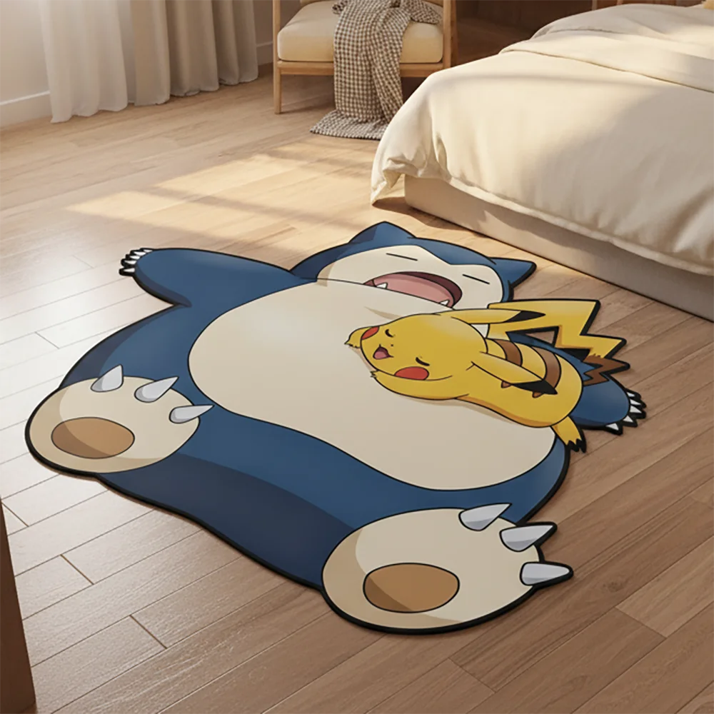 

Anime Figure Rug Gardevoir Snorlax Pikachu Pokémon Colorful Design,Pet Mat,Soft Floor Mat,Soft Decorative Blanket,Game Mat