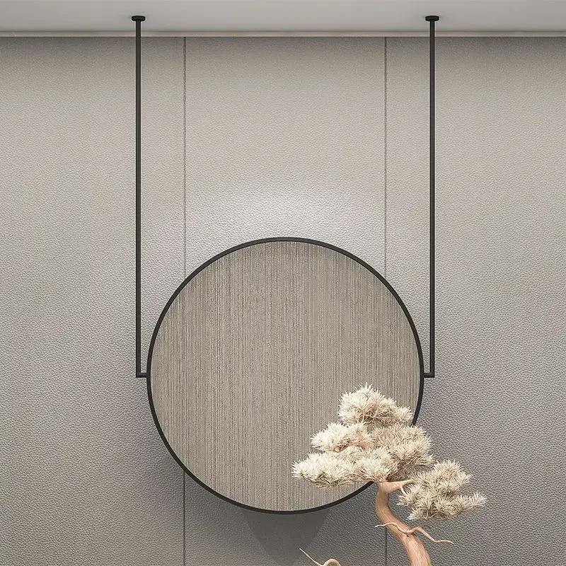 Wall Mount Mirror Metal Frame Round Gold Aesthetic Mirror Creative Espejos Decorativos De Pared Home Decoration Accessories