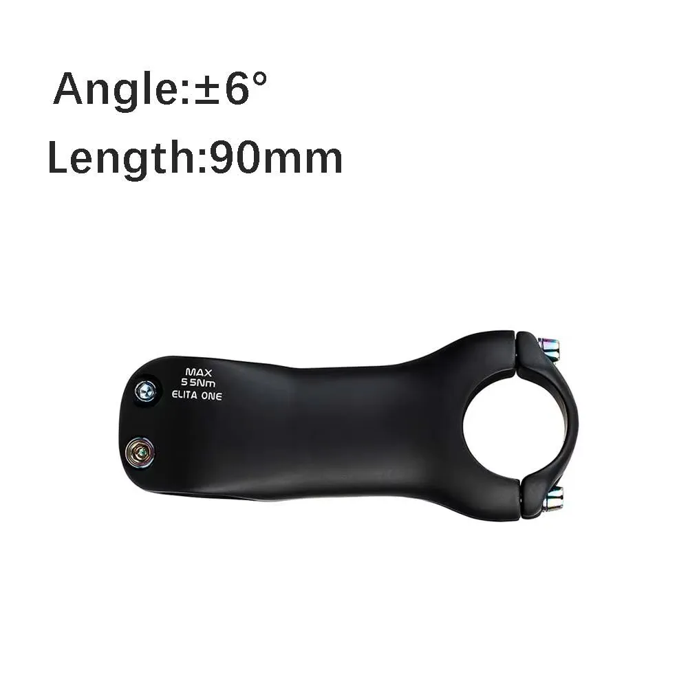 Elitaone Fahrradvorbau aus Carbonfaser für MTB/Rennrad, 6/17 Grad, 70-130mm