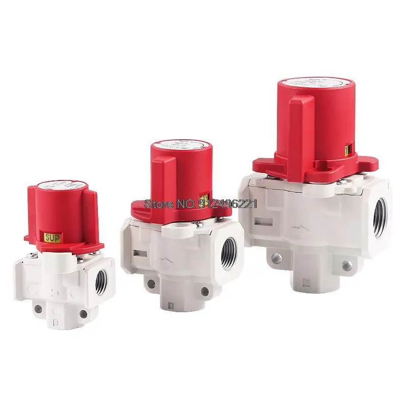 Pneumatic Residual Pressure Relief 3 Port Valve with Locking Holes VHS VHS20 VHS30 VHS40 VHS20-02A VHS30-03A/02A VHS40-04A/03A