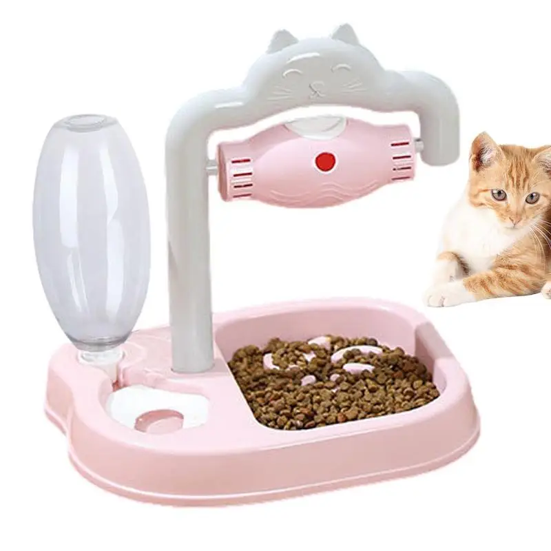 Cat Food Slow Feeder Cat Food Dispenser Pet Feeder Water Dispenser Easy To Clean Pet Feeding Tool Dog Slow Feeder Feeding Bowls