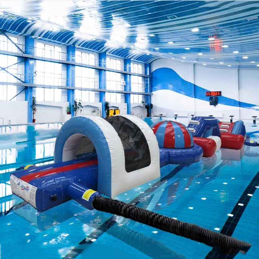 Indoor Outdoor Kids Water Game Center Inflatable Water Park Obstacle Course Water Playground With Slide for Pool