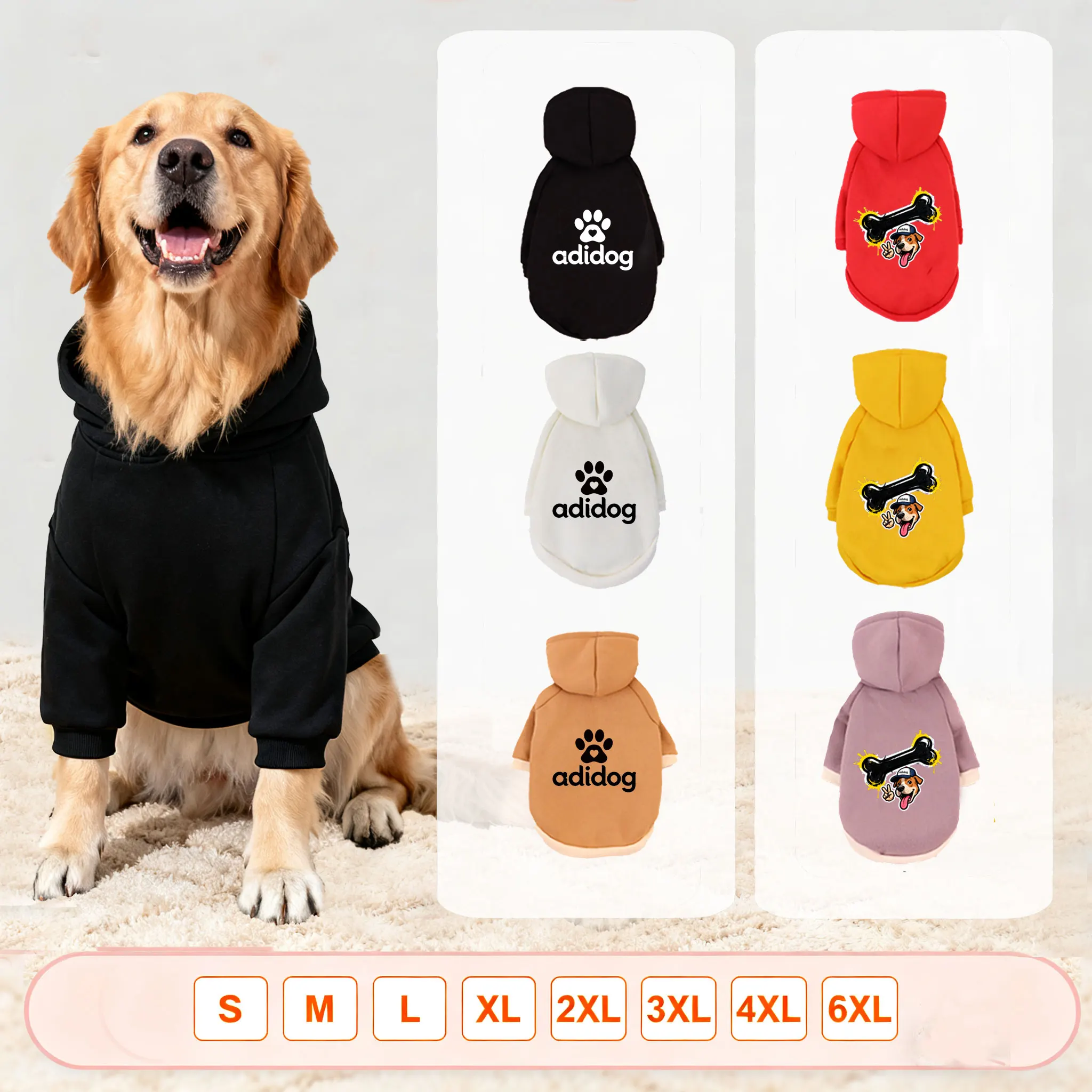 

1 Pc Pet Hooded Sweatshirt Cats & Dogs Fashion Unique Printed Pattern For Pomeranian Maltese