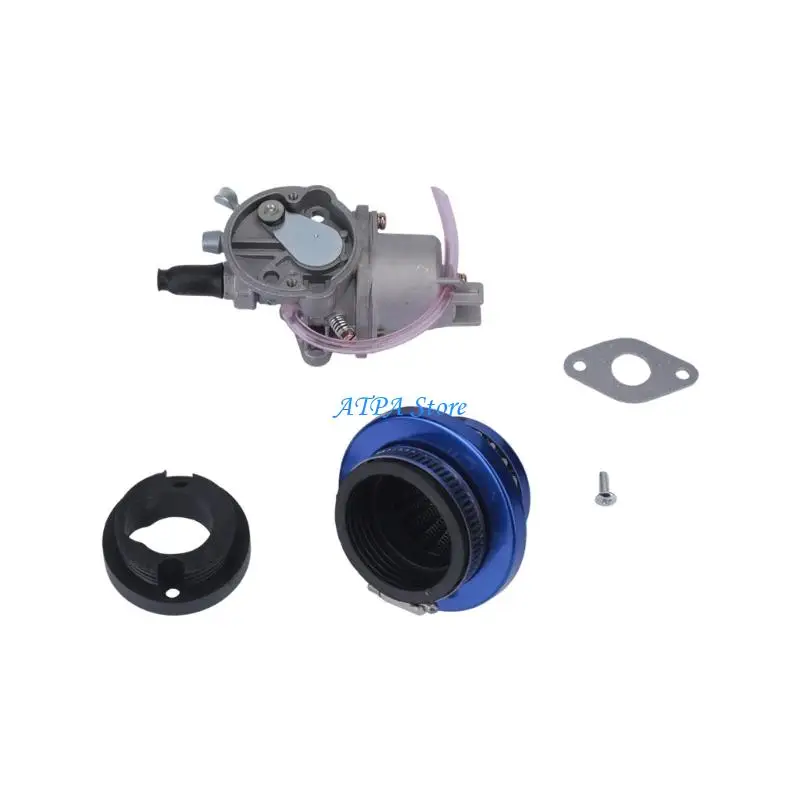 U13C Mini Bike Carburetor Replacement for 49cc Service Work with Air Filter, Gasket, Mounting Bolts and Adapter for Routine