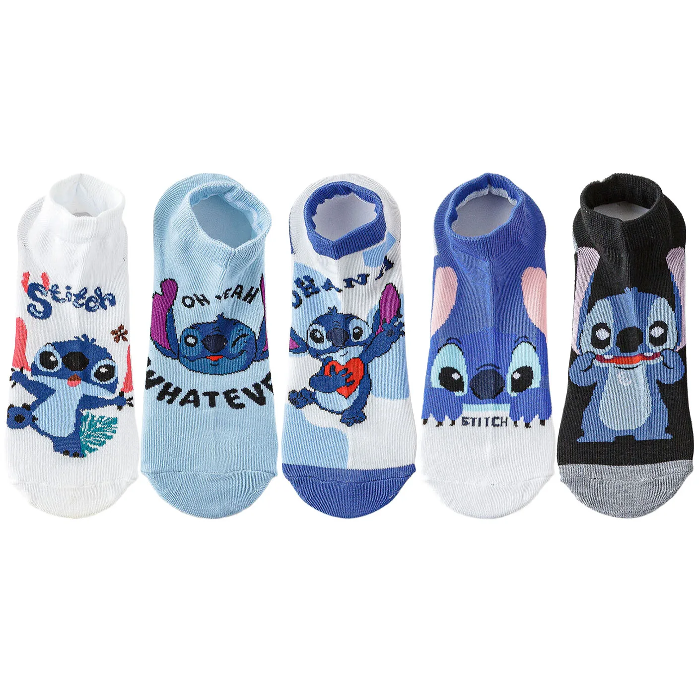 

Potdemiel Мужчины Женщины Новинка Забавные Носки Мультфильм Аниме Принты Рождество Хэллоуин Хип-Хоп Уличная Мода Стиль Короткие Носки