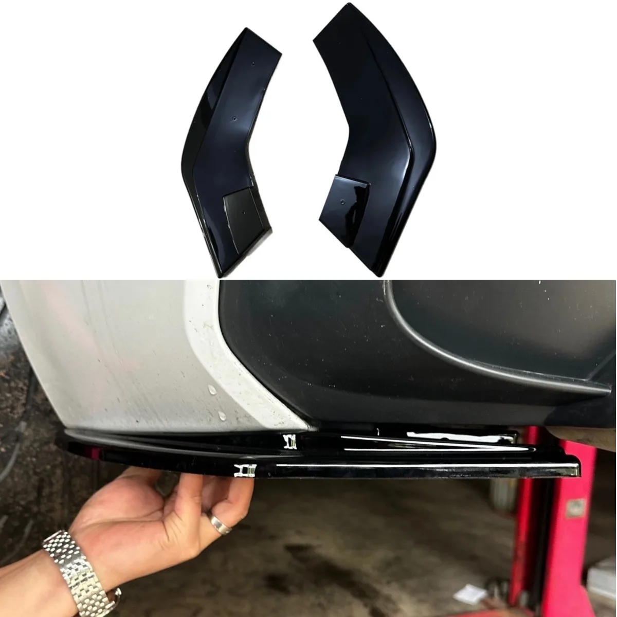 

For BMW 1 Series 2015-2018 Styling Kits Rear Front Bumper Splitters Diffuser Rear Front Bumper Lip Splitters Diffuse Body Kit