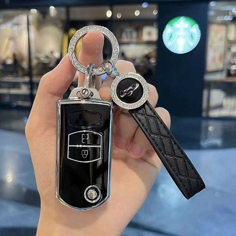 TPU Car Key Case Cover For Mazda 2 3 5 6 8 CX7 CX-7 CX5 CX-5 CX9 CX-9 MX5 MX-5 M6 RX8 RX-8 2 3 4 Buttons Protector