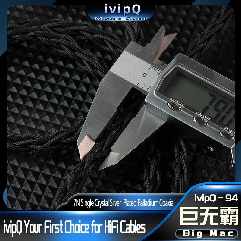 ivipQ-94 빅맥 하이엔드 홈 오디오 전용 하이파이 헤드폰 교체 케이블 4.4mm 더블 3.5mm 이어폰 용 Utopia AKG K812 SUSVARA
