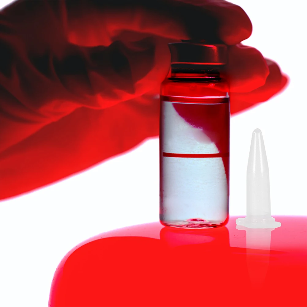 

500 Pcs Tube Tubes Centrfuge Laboratory Test with Lid Caps Plastic Transparent Clear