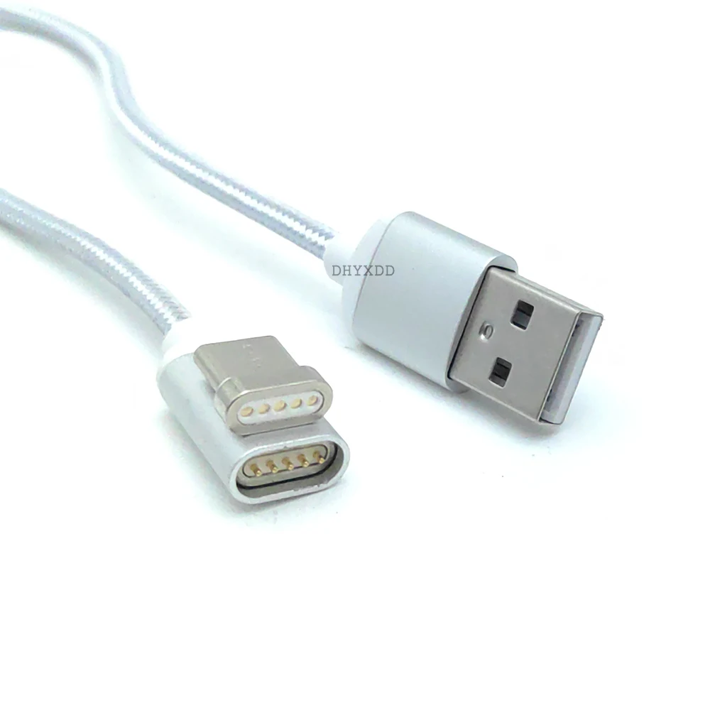 1Pcs Red Magnetic Charging Cable Plug Fast Charge USB Micro Type C Magnet Data Charging Cable