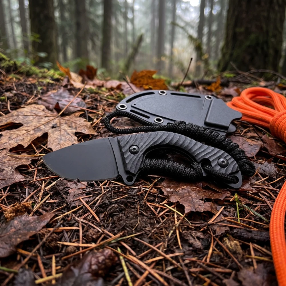 Knife Hunting Fixed Blade - Pisau Lipat Multifungsi Kompak dengan Bilah
