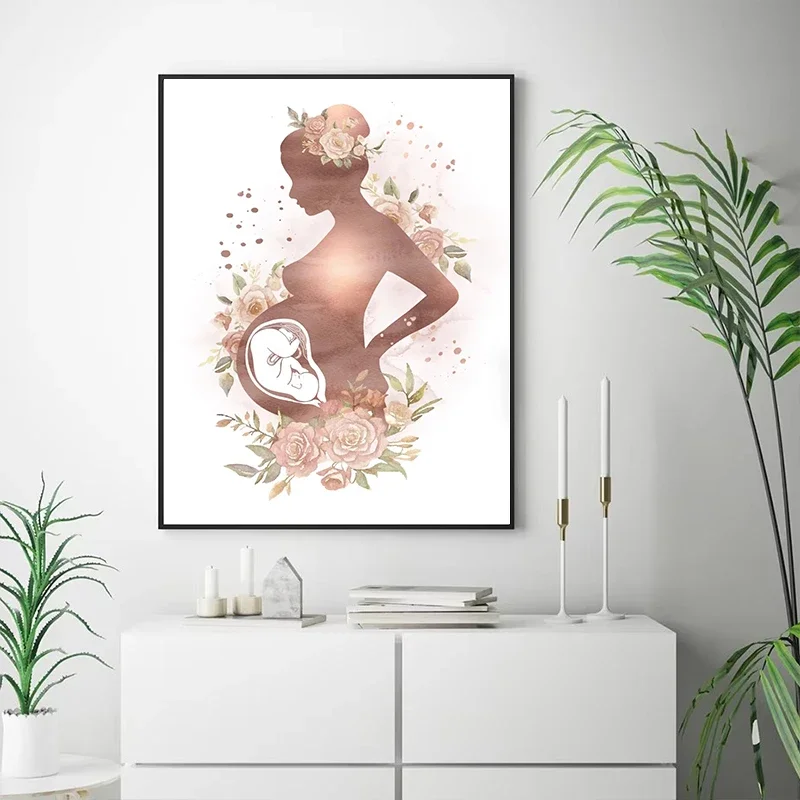 Female Anatomy Fertility Pregnancy Posters Prints Canvas Painting Wall Art Picture Gynecology Obstetrics Decoration Mural Gift view 4