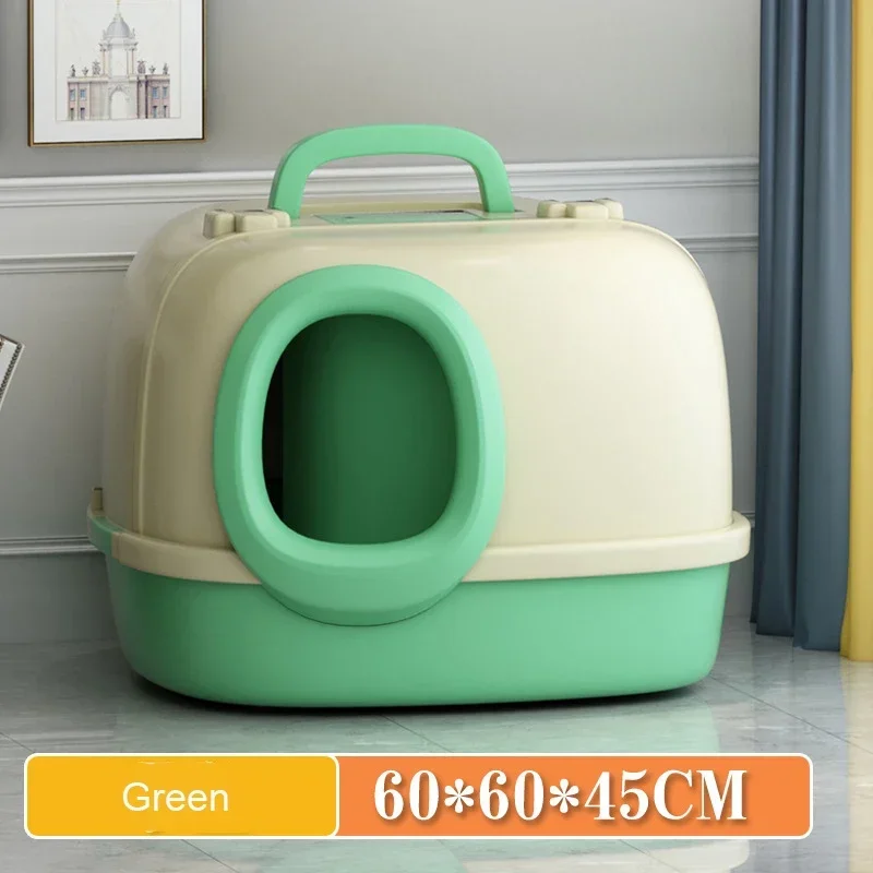 

Cat Bedpans Hallway Cat Litter Box Super Large Fully Enclosed Spatter-Proof Litter Box Odor-Proof Litter Proof Baby Cat Toilet