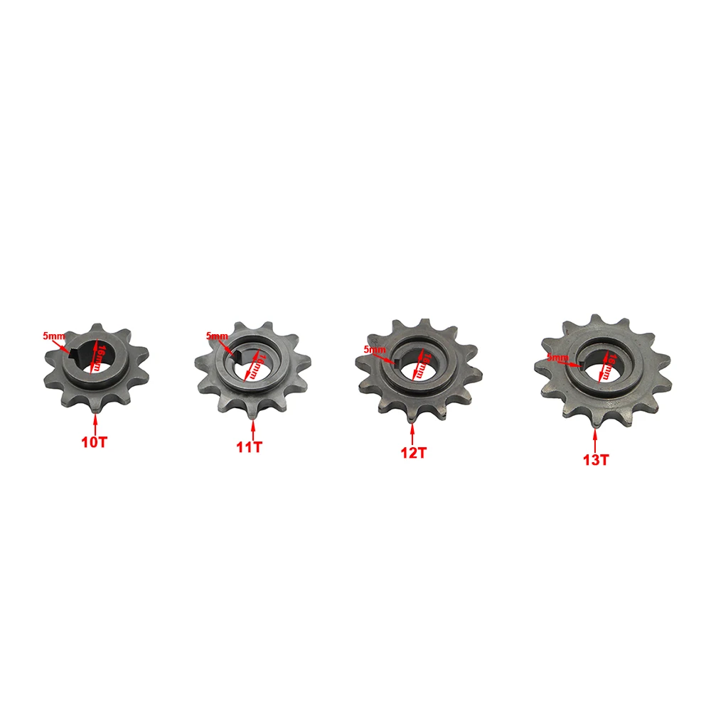 420 10T 11T 12T 13T 16mm front engine sprocket with split pin, suitable for Coleman CT200 Trail 200 mini bike KT196 go kart