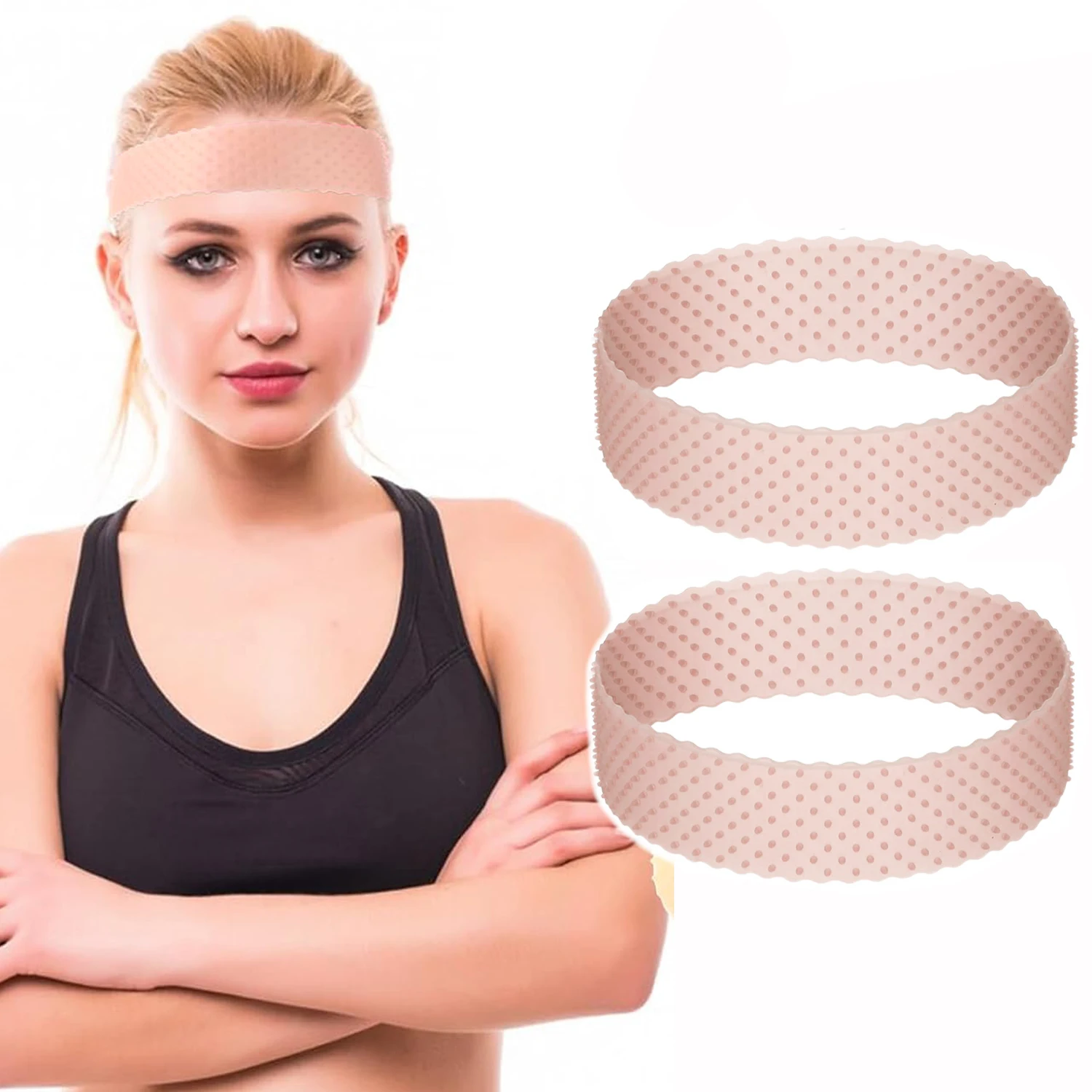 Silicon Wig Band Elastic Wig Grip Brown Transparent Black Headband For Fix Wigs Beige Hair Band Without Gel Or Glue Non Slip