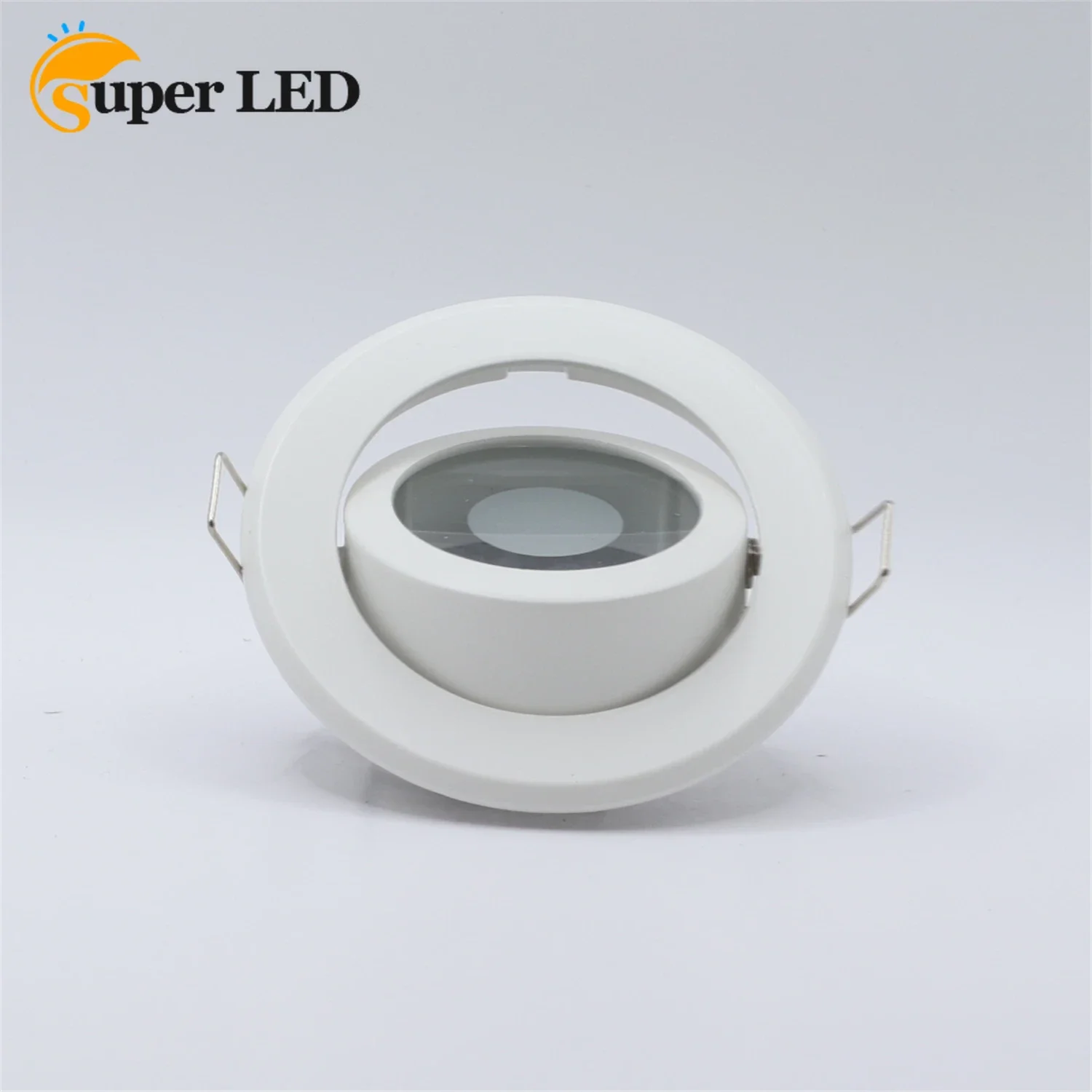 

Hot Selling Waterproof Round Recessed Ceiling Adjustable Cutout 55mm Frame MR16 GU10 Bulb Fixture Downlight Holder