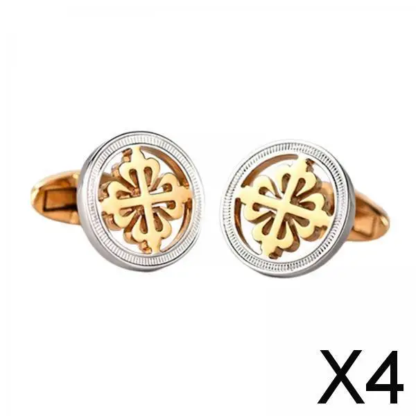 4-boutons-de-manchette-elegants-et-ronds-pour-chemise-de-ceremonie-pour-mariage