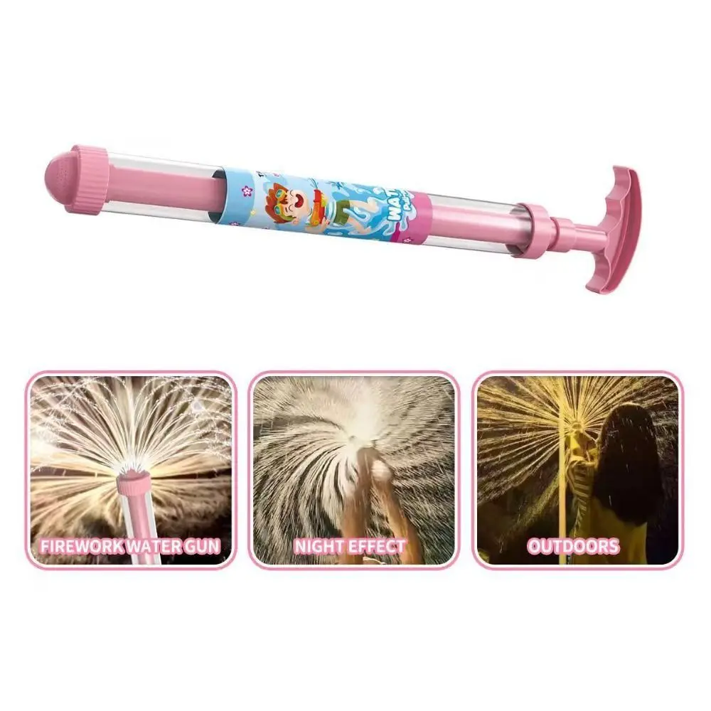 Splashing Spray Spray Water Fireworks Toys Pull Type Handheld Outdoor Sprinkler Toy Cute Easy To Fill