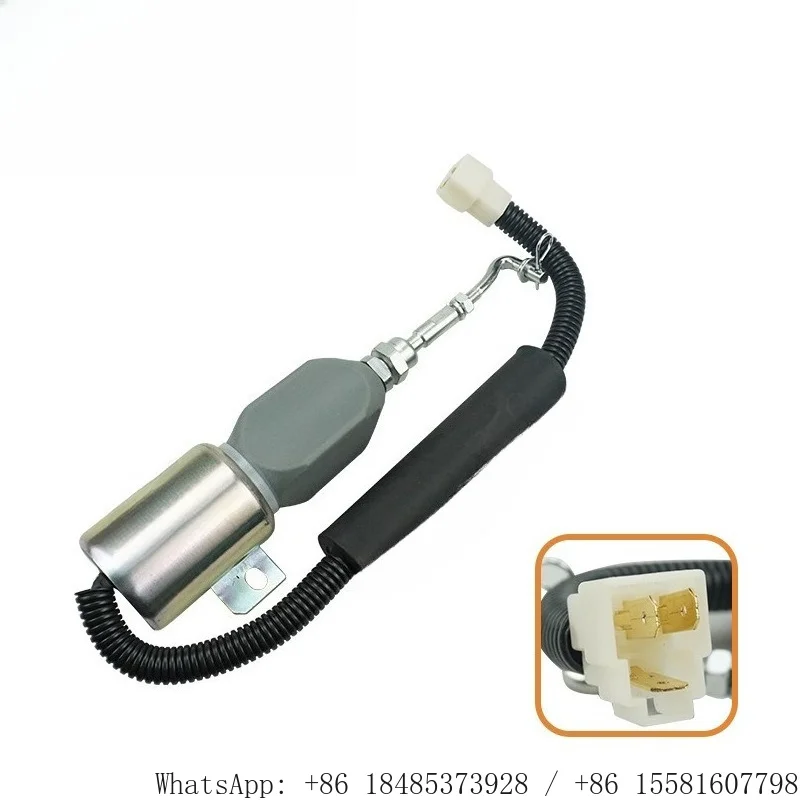 KM493-A-1111010 Engine Fuel Cut-off Solenoid Valve Diesel Generator Flameout Control Switch Accessory
