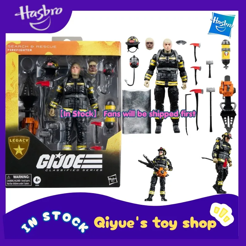 

[In Stock] Hasbro GIJOE Special Forces 60th Anniversary Edition Firefighter 6-inch Movable Robot Doll Model Toy Collection Gift