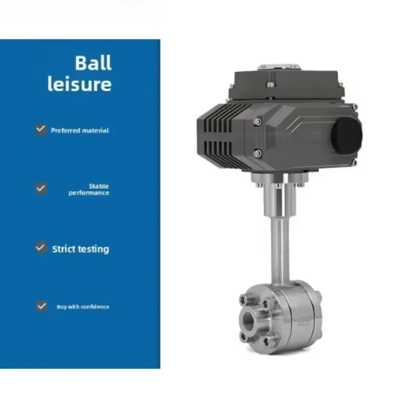 Válvula de mariposa eléctrica Q961F para G como temperatura ultrabaja -196 ℃   Brida de soldadura 304 para nitrógeno líquido GNL