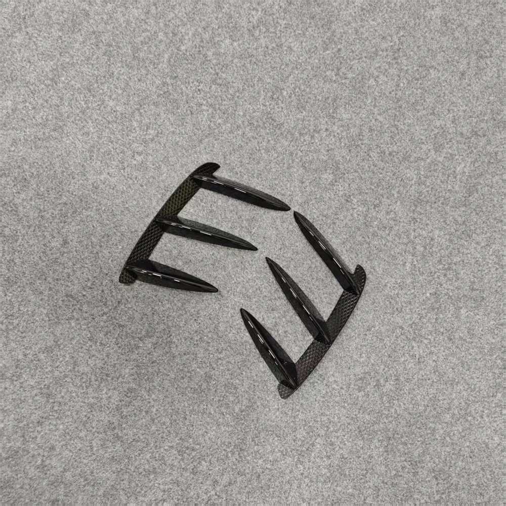 لمرسيدس بنز A-Class W176 A45 AMG Hatchback 2013 إلى 2018 طقم الجسم شفة ممتصة للصدمات الخلفية سبويلر الجانب Canards أسود لامع #6