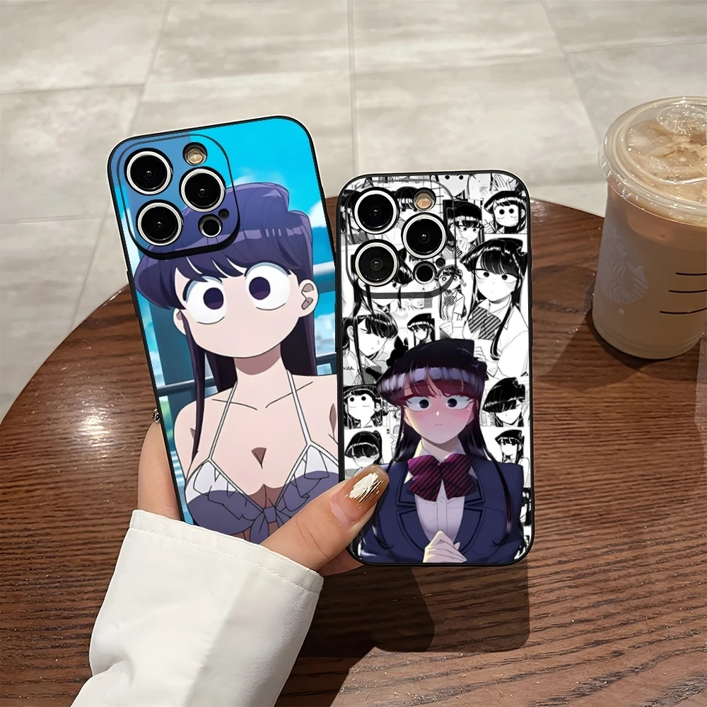 Manga Chibi Komi Shouko Komi-San Phone Case For 15 Pro Max Iphone 14 16 Pro Max 12 15 Plus 13 Pro 11 Xr X Xs 8 7 Plus Cover