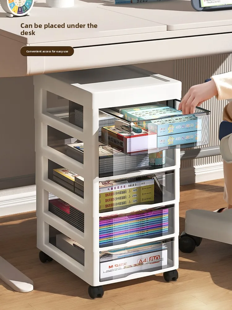 

Study Desk Organizer Cabinet Side Table Children's Multifunctional Elementary School Student Desktop Box Der Document Stat...