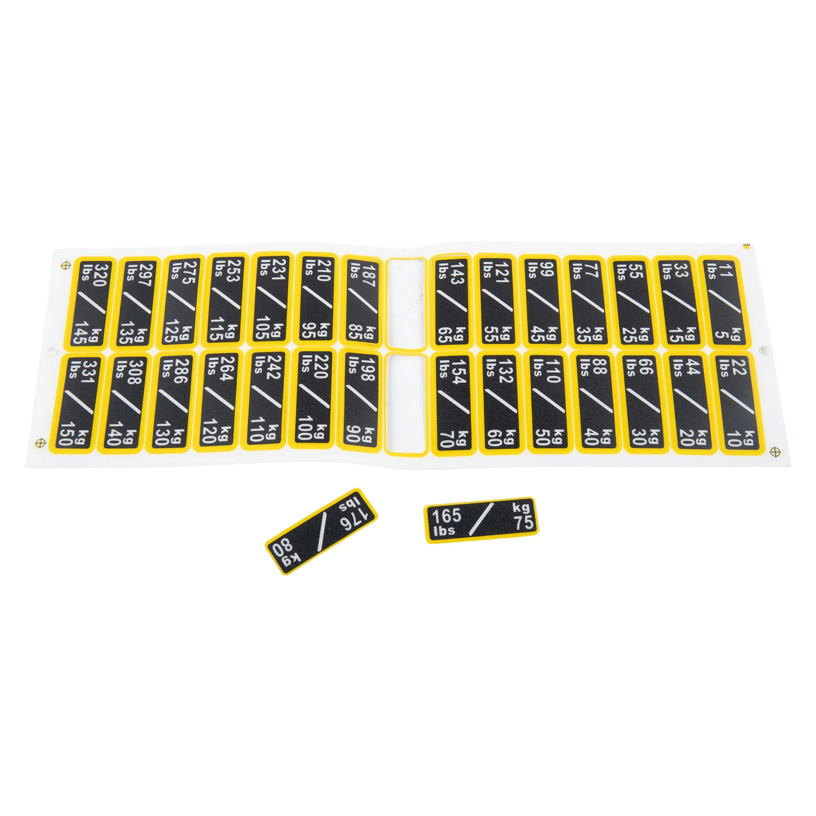 Picture 7: Fitness Equipment Weight Stickers Weight Stack Labels Number Stickers Fitness Equipment Accessory For Gym Workout Training Parts