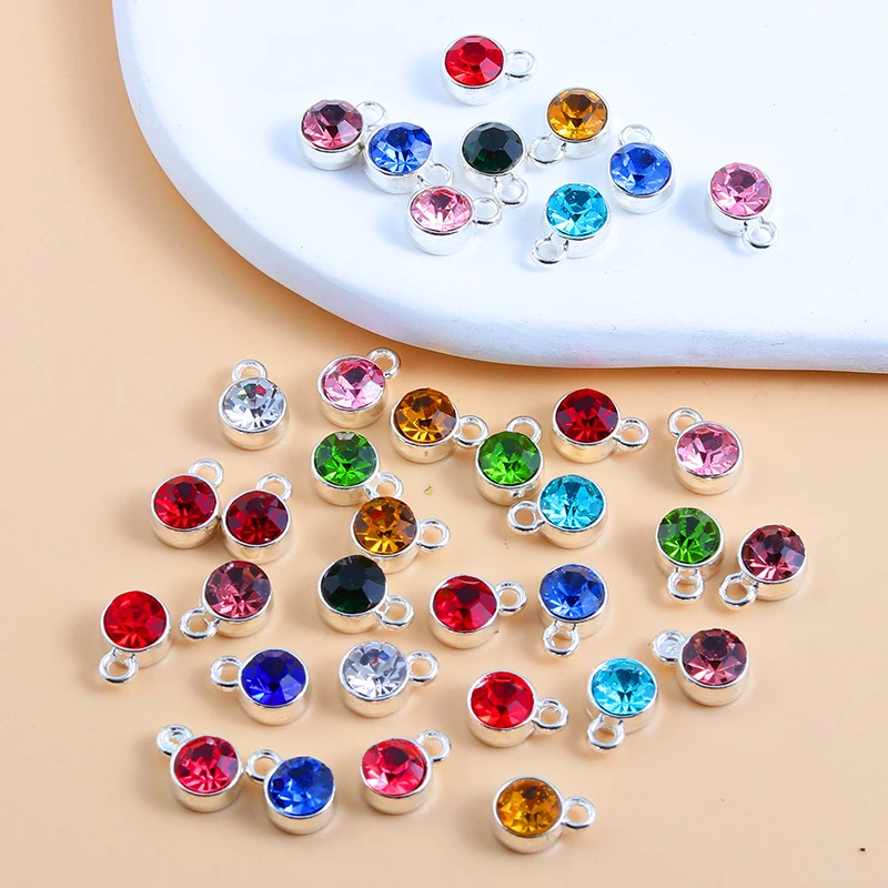 20Pcs Cute Little Twelve Constellation Gem Enamel Charms Colorful Pendants For Making Handmade DIY Jewelry Accessories Crafts