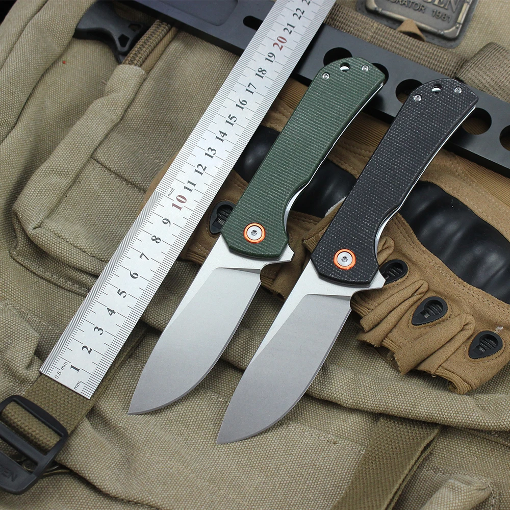 Nieuwe T0058 Opvouwbare Zakmes Linnen Handvat Outdoor Camping Jacht Militaire Tactische Survival Kleine Messen EDC Gereedschap Jackknife