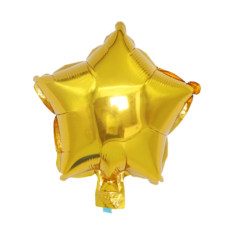 10 Stück 10 Zoll Roségold Silber Folien-Sternballons Geburtstag Hochzeit Weihnachten Party Dekoration Baby-Shower Zubehör Kinder Globos – Detail 5