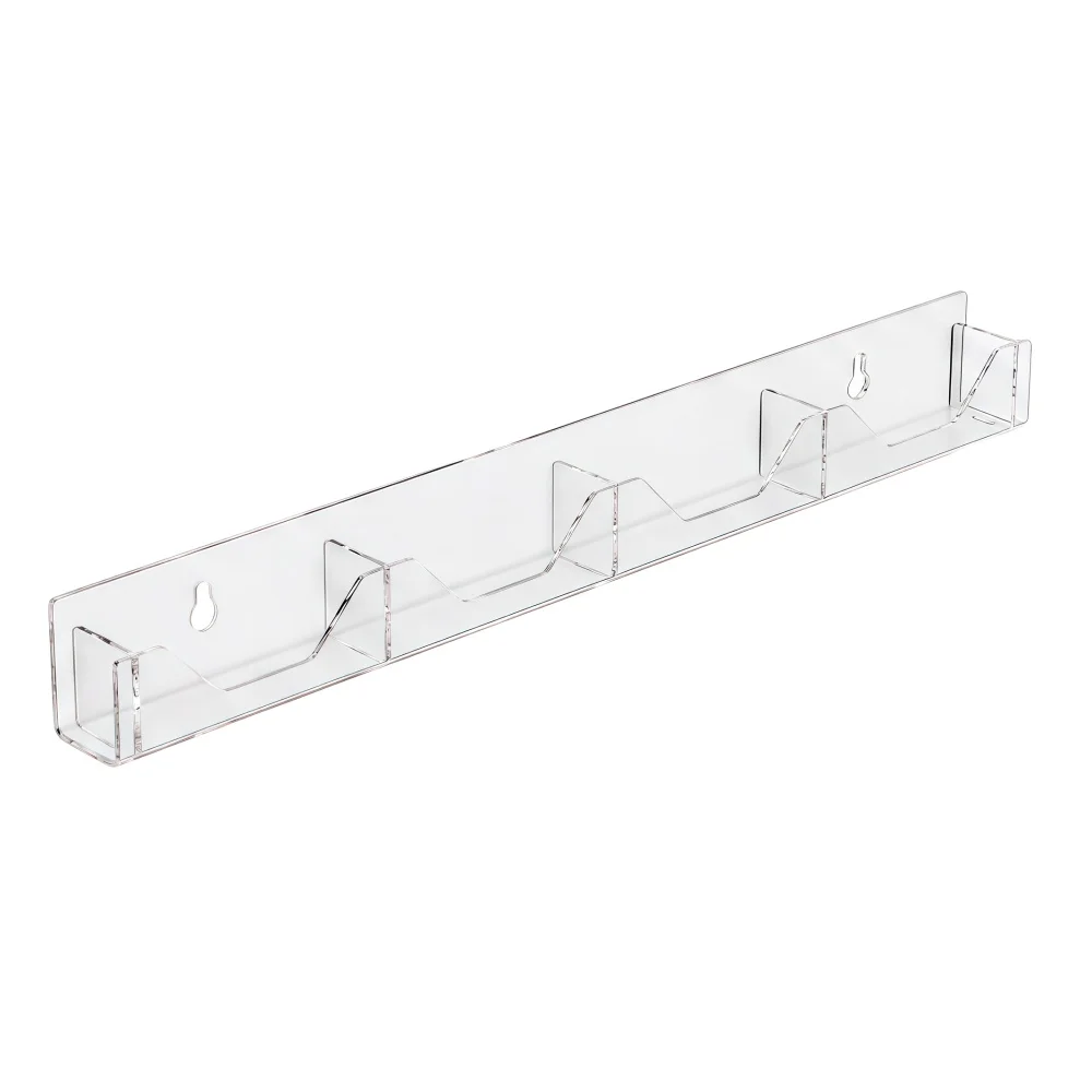 Vertical Card Dispenser Wall Mounted Card Holder For Efficient Networking Open Front Pockets Adjustable Spacing Slots