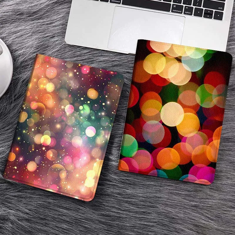 

Colorful Bokeh Glitter Cool Tablet Case For Samsung Galaxy Tab S7 S8 S9 S10 FE Lite Gift
