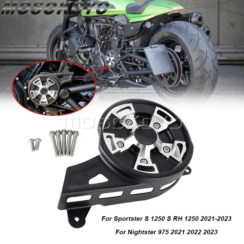 

Front Drive Pulley Motorcycle Engine Cover Kit For Harley Nightster 975 Sportster S 1250 RH1250S RH 1250S 2021-2023 Accessories