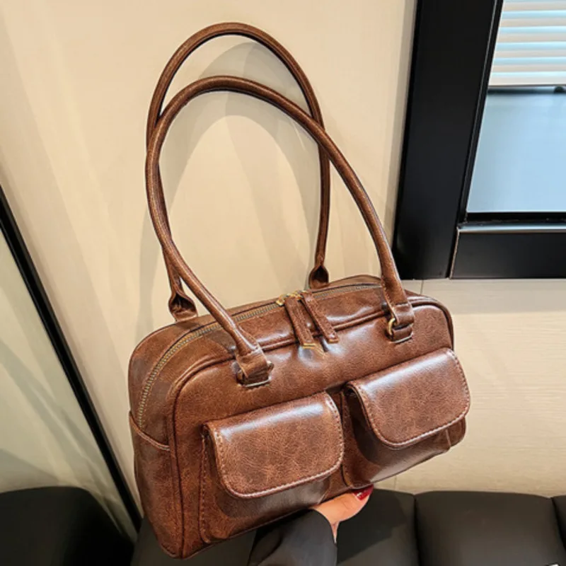 Achsel große Tasche Kapazität Schulter Handtasche für Frau Textur tragbare lässige hochwertige Messenger vielseitige Luxus Cross body