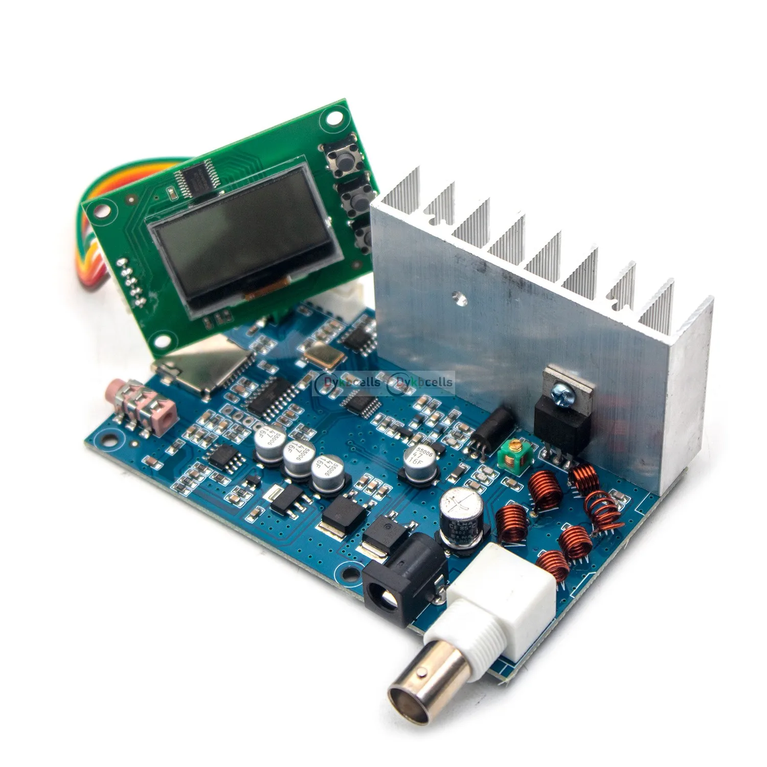 NONE 12V 5W FM Sender Pll Stereo Audio FM Broadcast 76-108MHz Digital LCD Display Frequenz Radiosender Empfänger Ham Verstärker 3