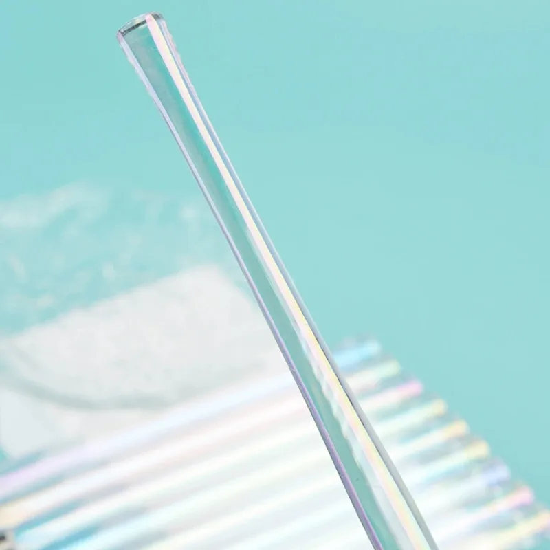 1PCS Rainbow Transparent Diamond Gradient Nail Brush Nail Art Brush Line Painting Brushes Crystal Acrylic Thin Liner Drawing Pen