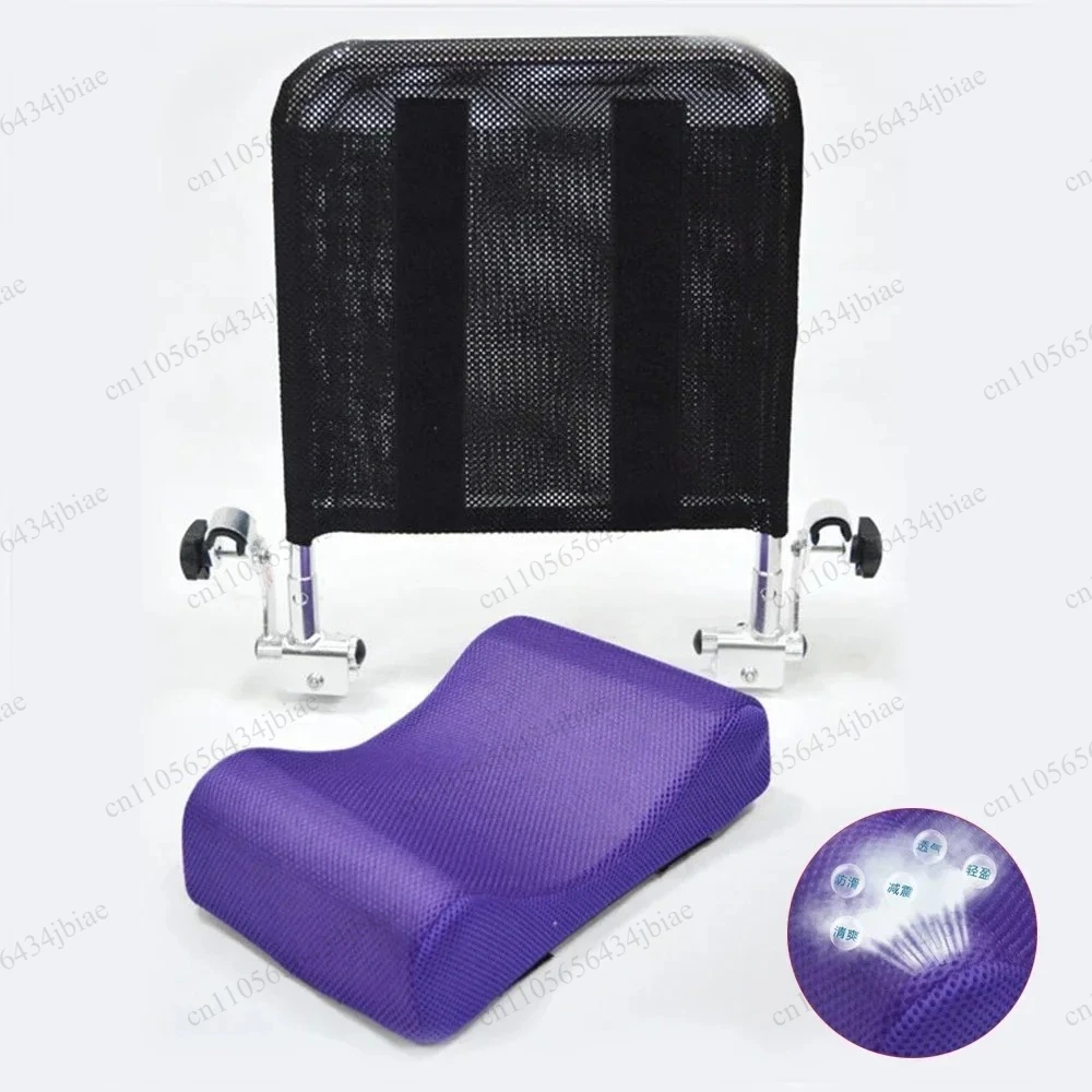 Breathable Universal Wheelchair Accessories Neck Pillow Aluminum Alloy 1Pcs Adjustable Wheelchair Headrest