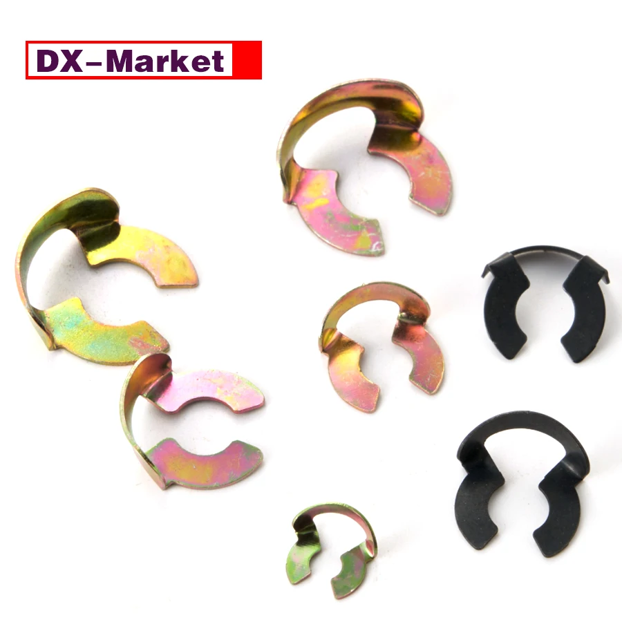 Cincin Penahan Berbentuk L, Cincin Jepret Klip Pengaman Berlapis Seng, D060