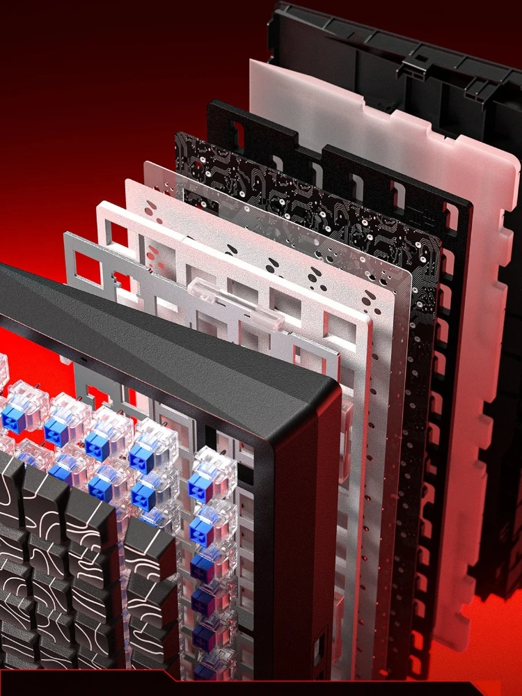 LEOBOG A80RT لوحة مفاتيح مغناطيسية 8000 هرتز للألعاب مخصصة ميكانيكية كاملة المفتاح قابلة للتبديل السريع FPS 0.01 مللي ثانية وقت الاستجابة مرحبا فاي