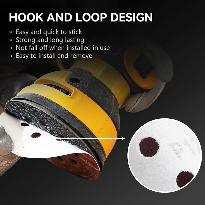 10 Pcs 8 Hole 125mm Sandpaper Woodworking Metal wood jade Grinding Disc Abrasive Polishing Tool 40-3000 Grit Sanding Discs