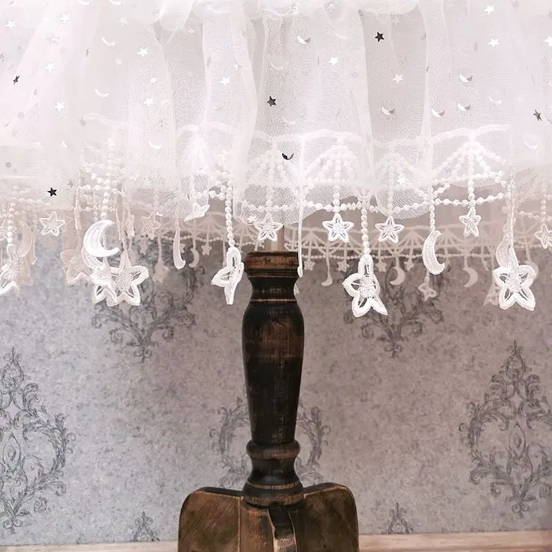 Stars Moon Tassel Women Petticoats Fluffy Bubble Tutu Skirt Crinoline Violent Daily Adjustable Fish Bone Underskirt Tulle Skirt
