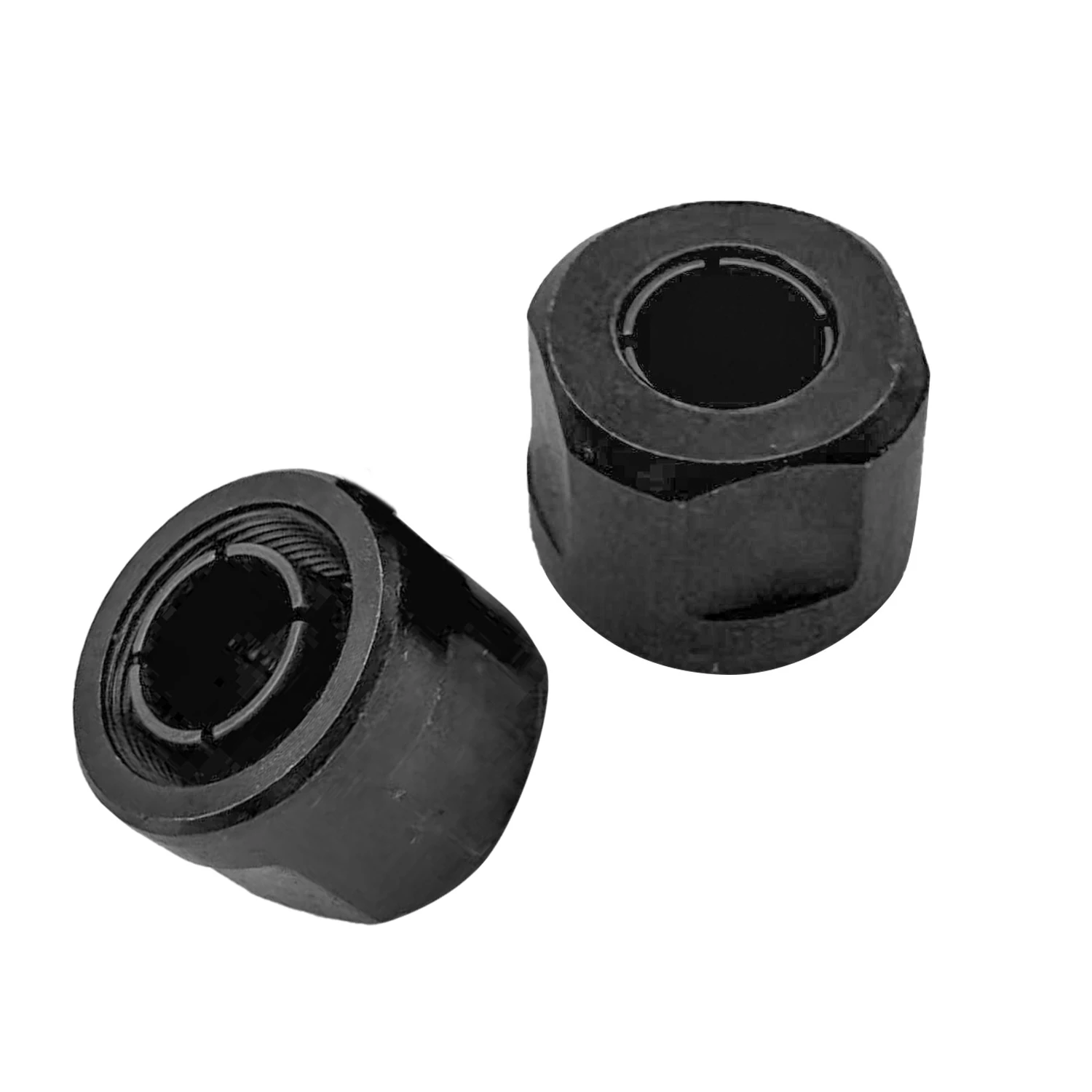 12mm Aluminum Cast Iron Chuck Nut For 3612 CNC Engraving Machine Router Tool Holder Accessories Black