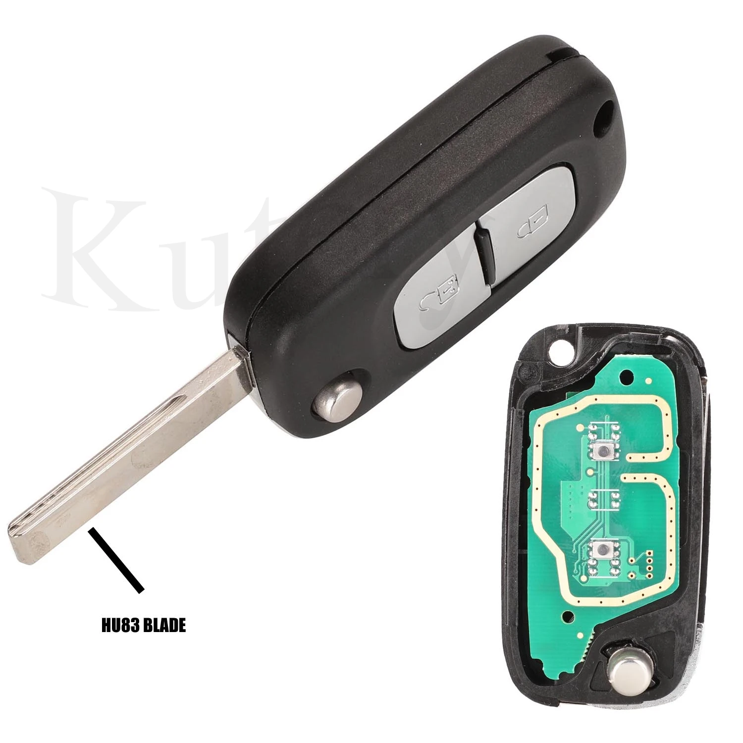 ASK/FSK 2 BTN 433MHz PCF7961A ID46 odwróć klucz zdalnego sterowania dla Renault Clio III Clio 3 Kangoo Master Modus Twingo 2006-2016 7701210033