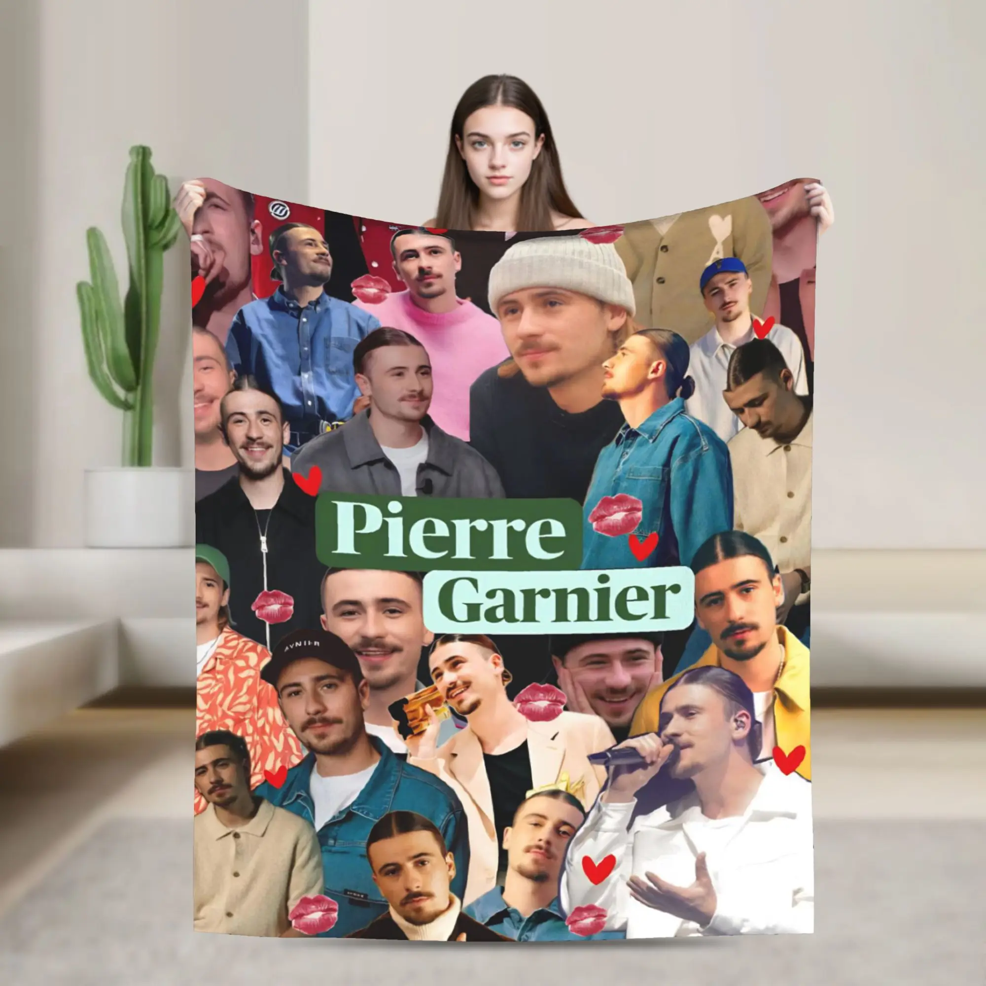 PIERRE GARNIER EVERY SECOND-Manta de franela para acampar, decoración del hogar, colcha suave de calidad personalizada