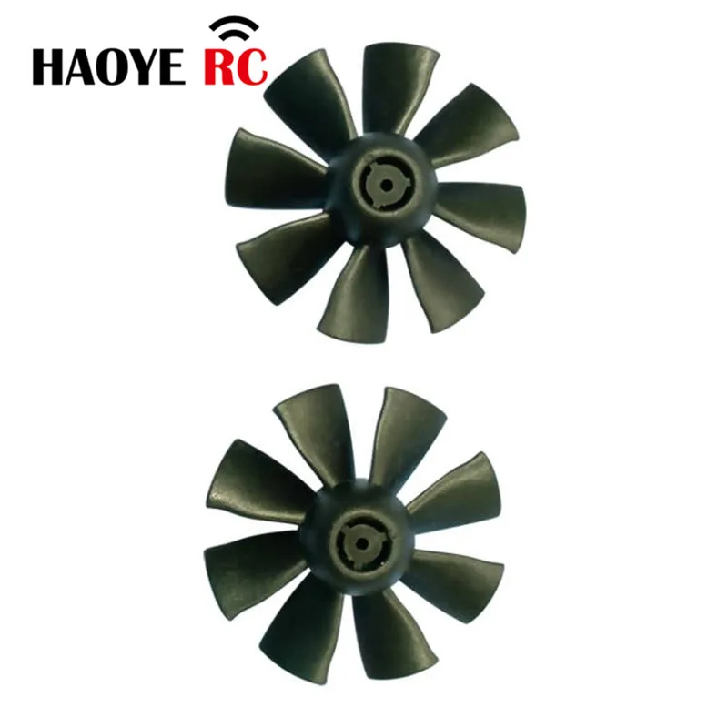 Haoye 1 Pair 8-Blade Diameter 40mm Ducted Fan Std Reverse (Integral Type) Use For RC Plane No Include D/F