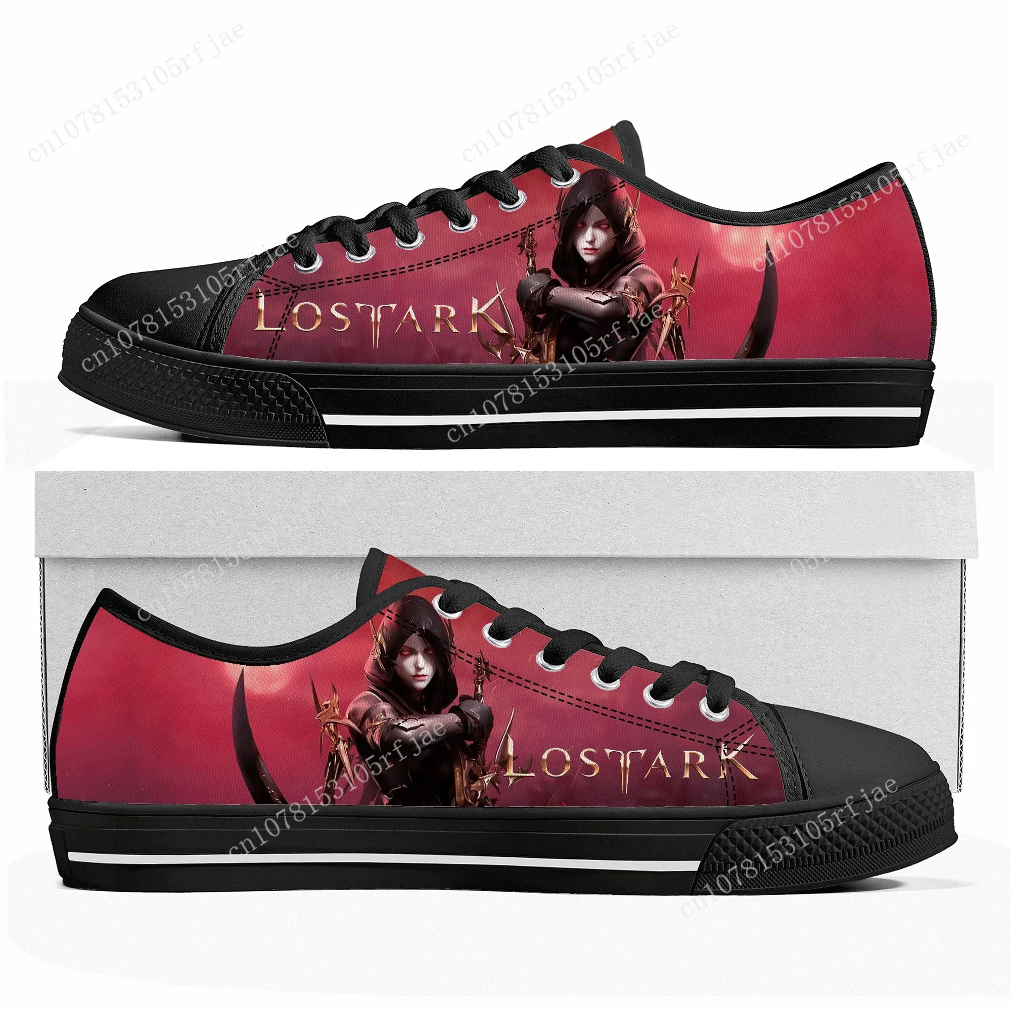 Lost Ark Low Top Sneakers Hot Cartoon 3D Game Womens Mens Teenager Shoes Casual Fashion Tailor Made Canvas Sneaker