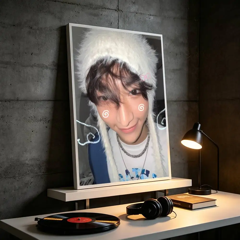 Popular Boy Band A-ATEEZ Seonghwa  Poster High Quality Dorm Living Room Aesthetic Wall Decoration Painting Stickers Gift